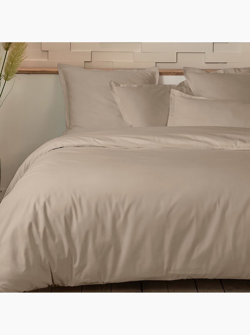 Parure housse de couette 100 % percale de coton mura Lin - Kiabi