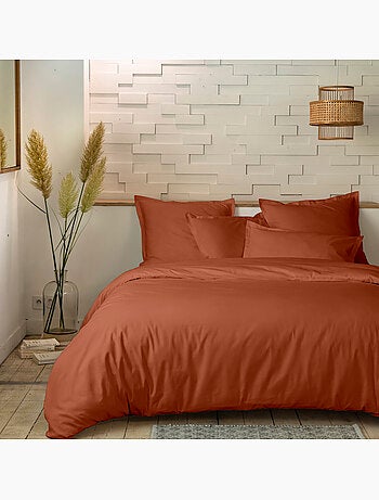 Parure housse de couette 100 % percale de coton mura