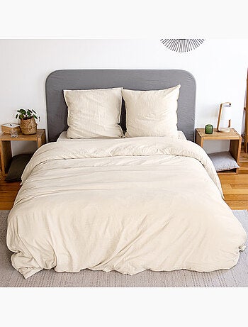 Parure housse de couette polyester vert olive