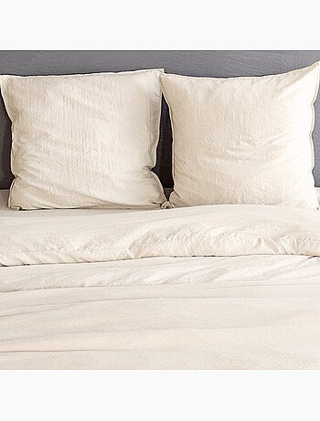 Parure housse de couette polyester vert olive