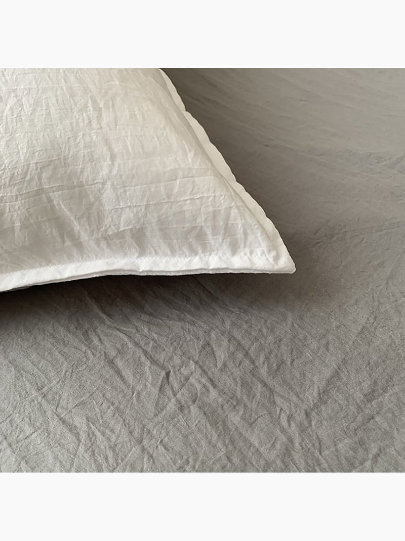 Parure housse de couette 100 % polyester avy gris anthracite - Kiabi