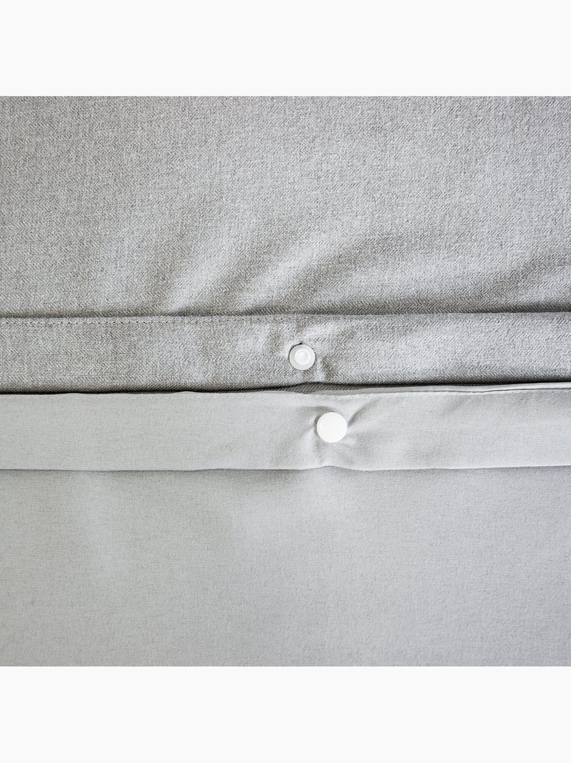 Parure housse de couette 100 % polyester avy Gris clair - Kiabi