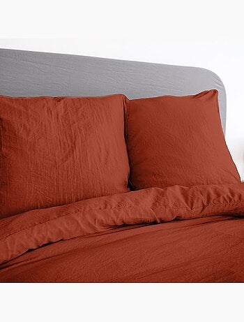 Parure housse de couette polyester vert olive