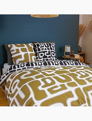 Parure housse de couette 100 % polyester baka