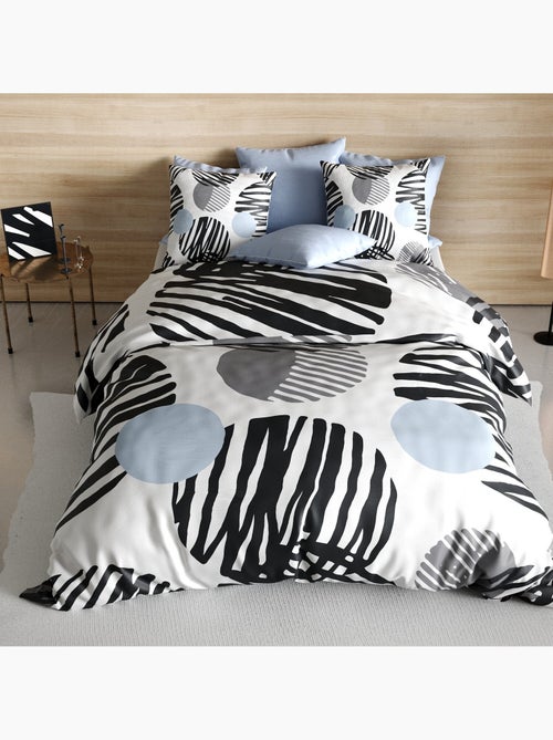 Parure housse de couette 100 % polyester cerclus - Kiabi Parure housse de couette 100 % polyester cerclus - Kiabi