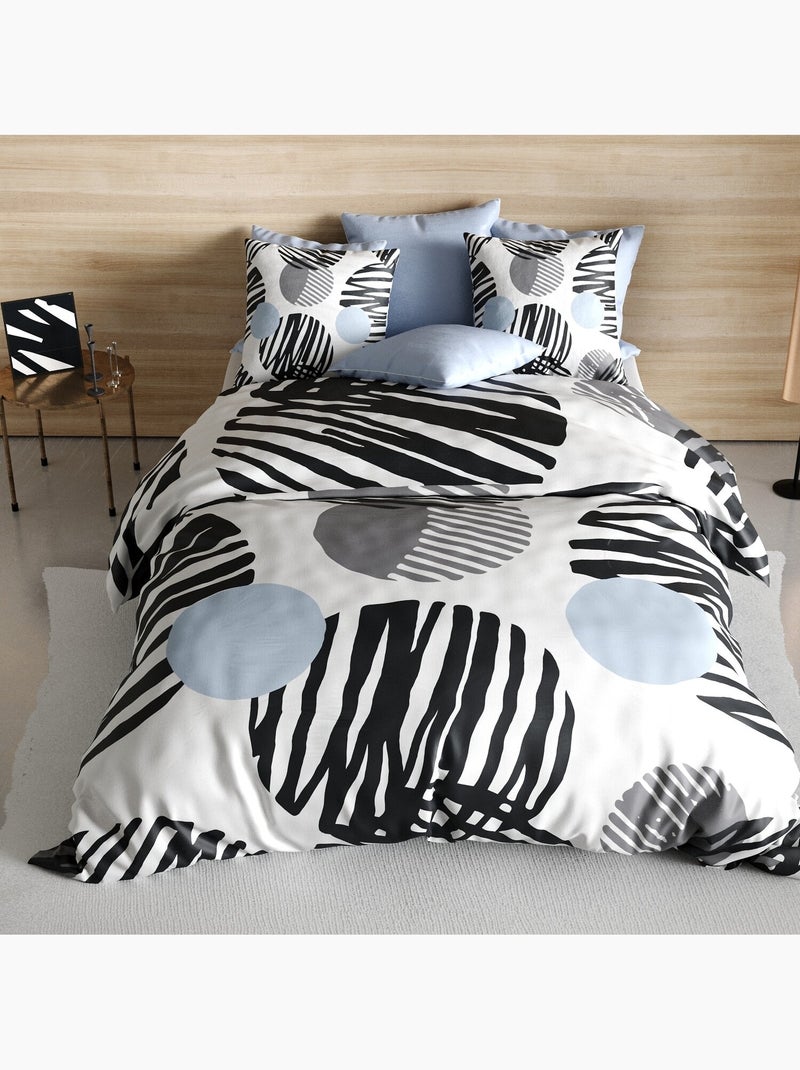 Parure housse de couette 100 % polyester cerclus Multicolore - Kiabi