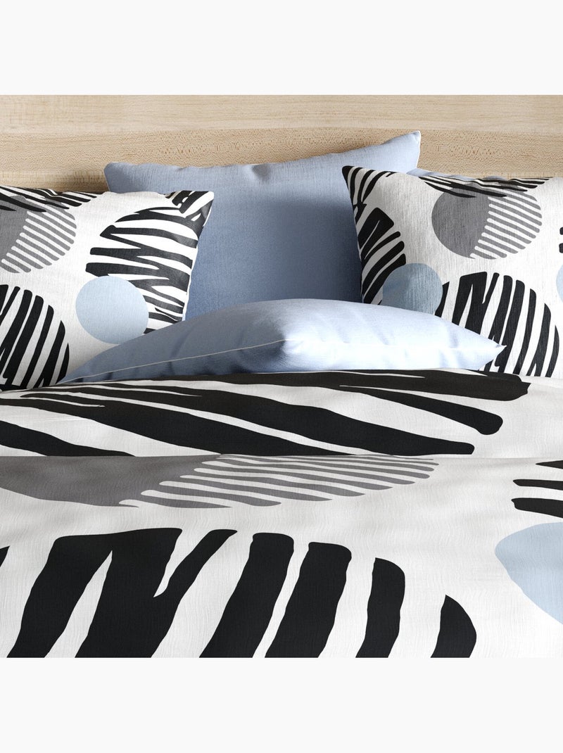 Parure housse de couette 100 % polyester cerlus Noir - Kiabi