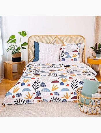 Parure housse de couette 100 % polyester domy