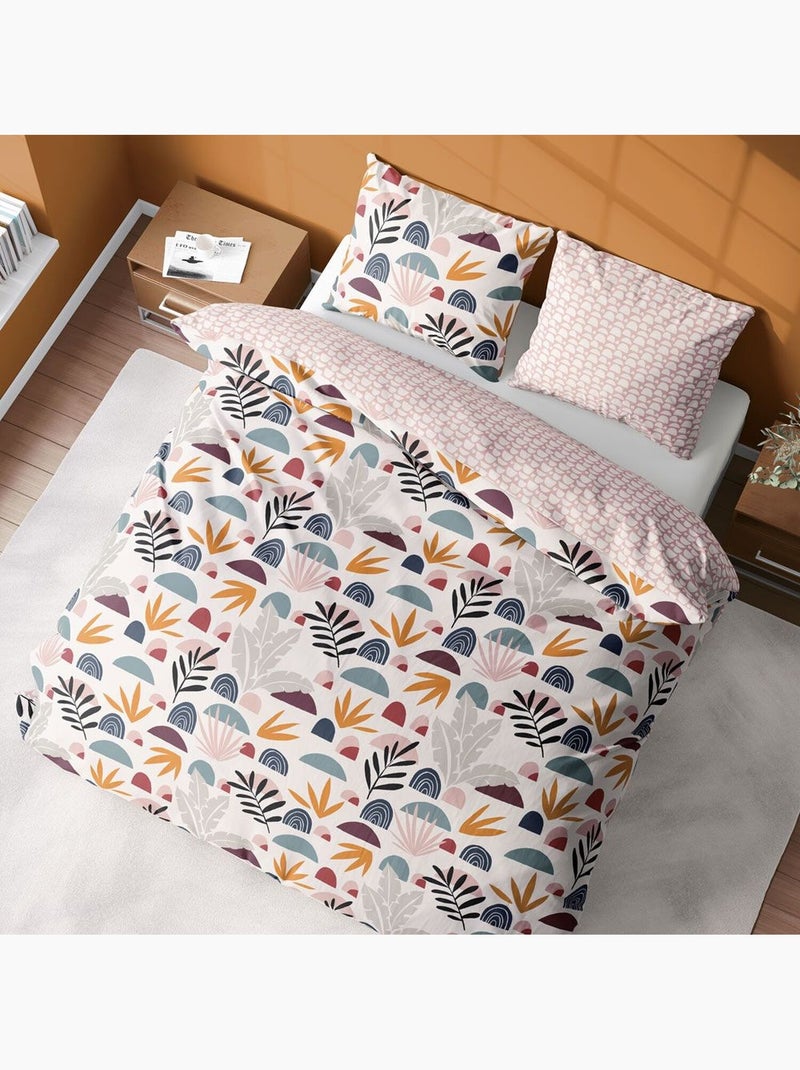 Parure housse de couette 100 % polyester domy Bleu - Kiabi