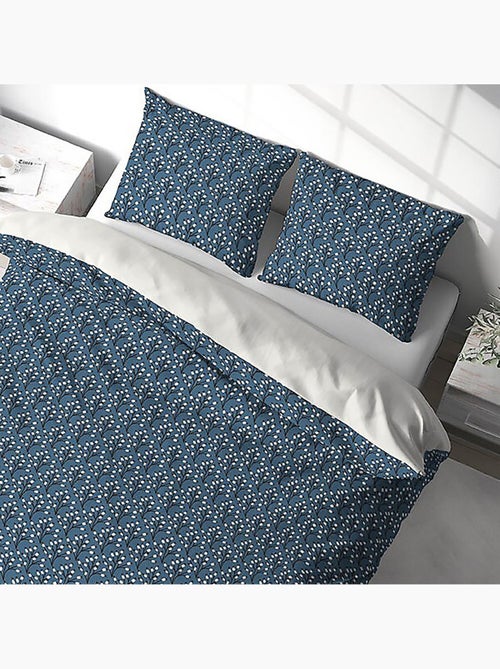 Parure housse de couette 100 % polyester flena - Kiabi Parure housse de couette 100 % polyester flena - Kiabi