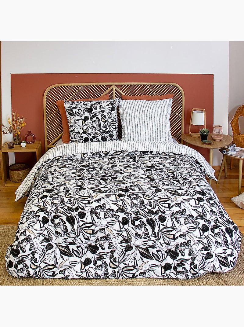 Parure housse de couette 100 % polyester flore Multicolore - Kiabi