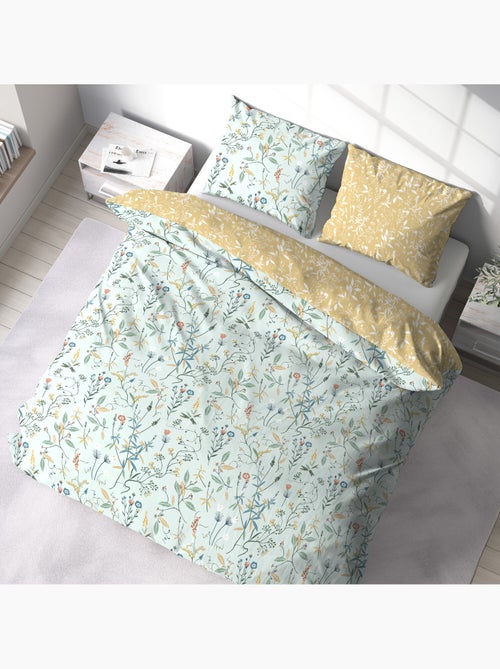 Parure housse de couette 100 % polyester florissane - Kiabi Parure housse de couette 100 % polyester florissane - Kiabi