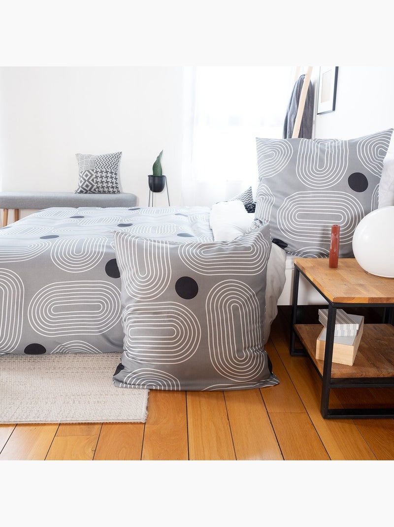 Parure housse de couette 100 % polyester frogguie Gris - Kiabi