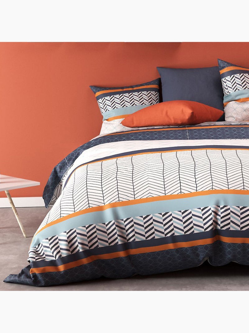 Parure housse de couette 100 % polyester gospy Gris - Kiabi