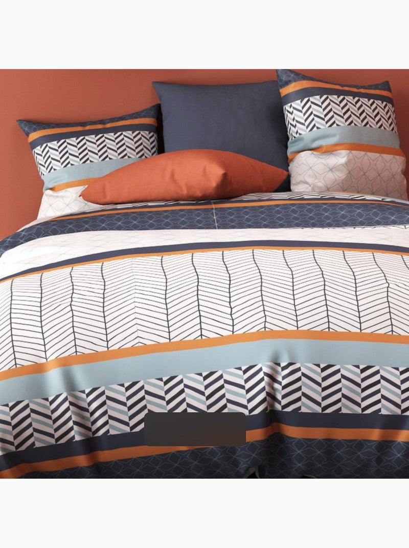 Parure housse de couette 100 % polyester gospy Gris - Kiabi