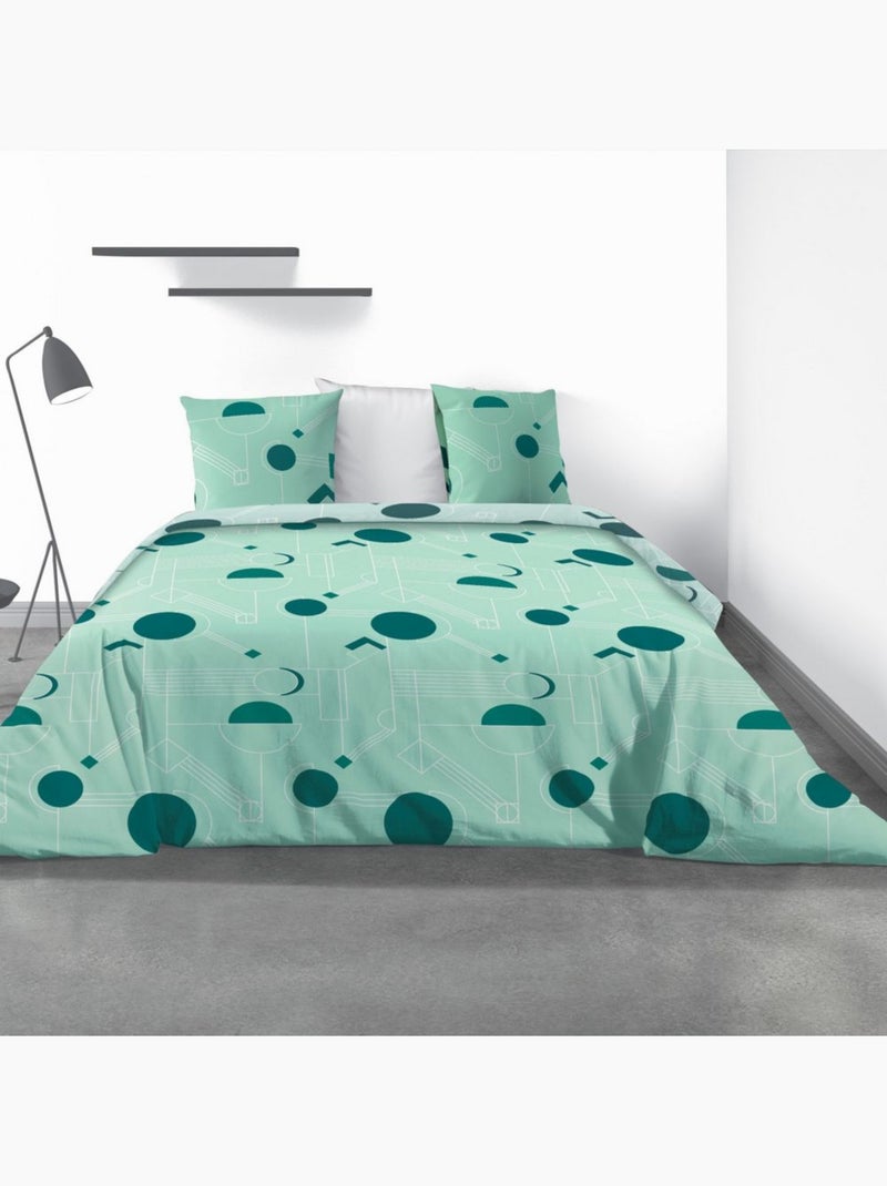 Parure housse de couette 100 % polyester hawak Multicolore - Kiabi