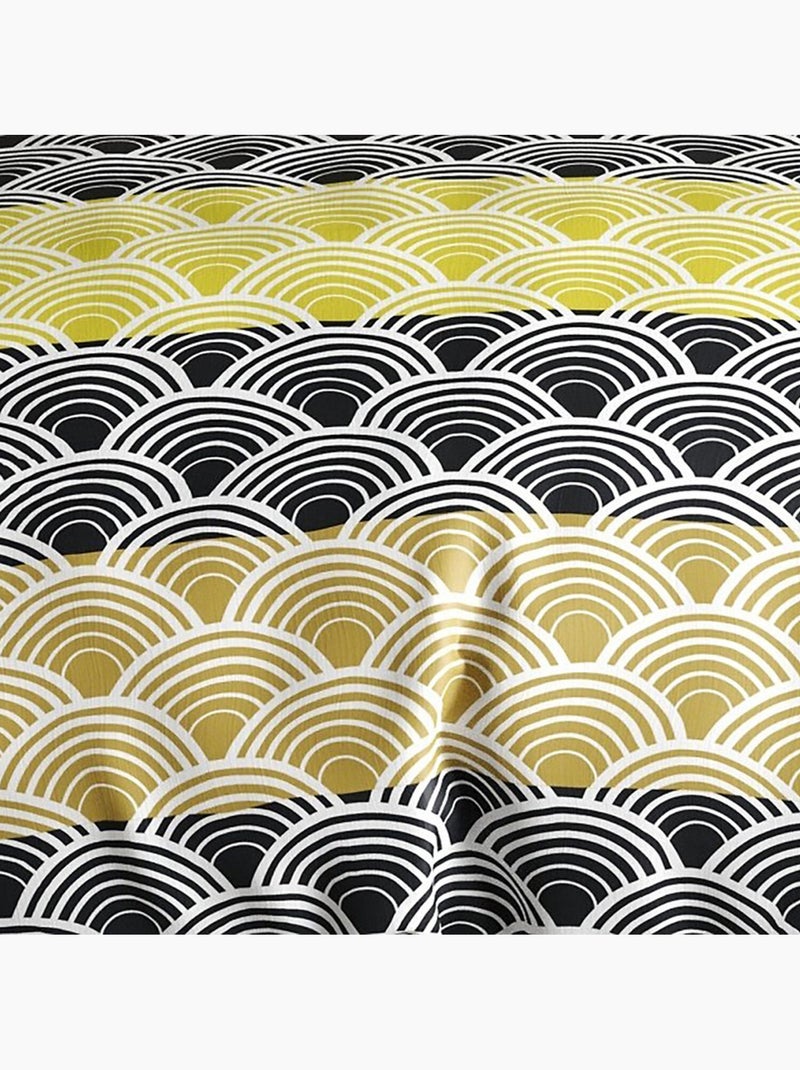 Parure housse de couette 100 % polyester hiko Jaune - Kiabi