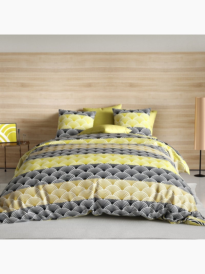 Parure housse de couette 100 % polyester hiko Multicolore - Kiabi