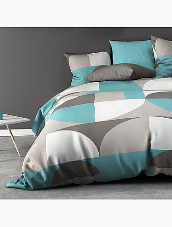 Parure housse de couette 100 % polyester knavy