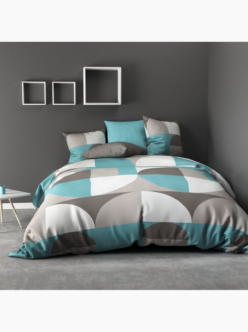 Parure housse de couette 100 % polyester knavy - Kiabi