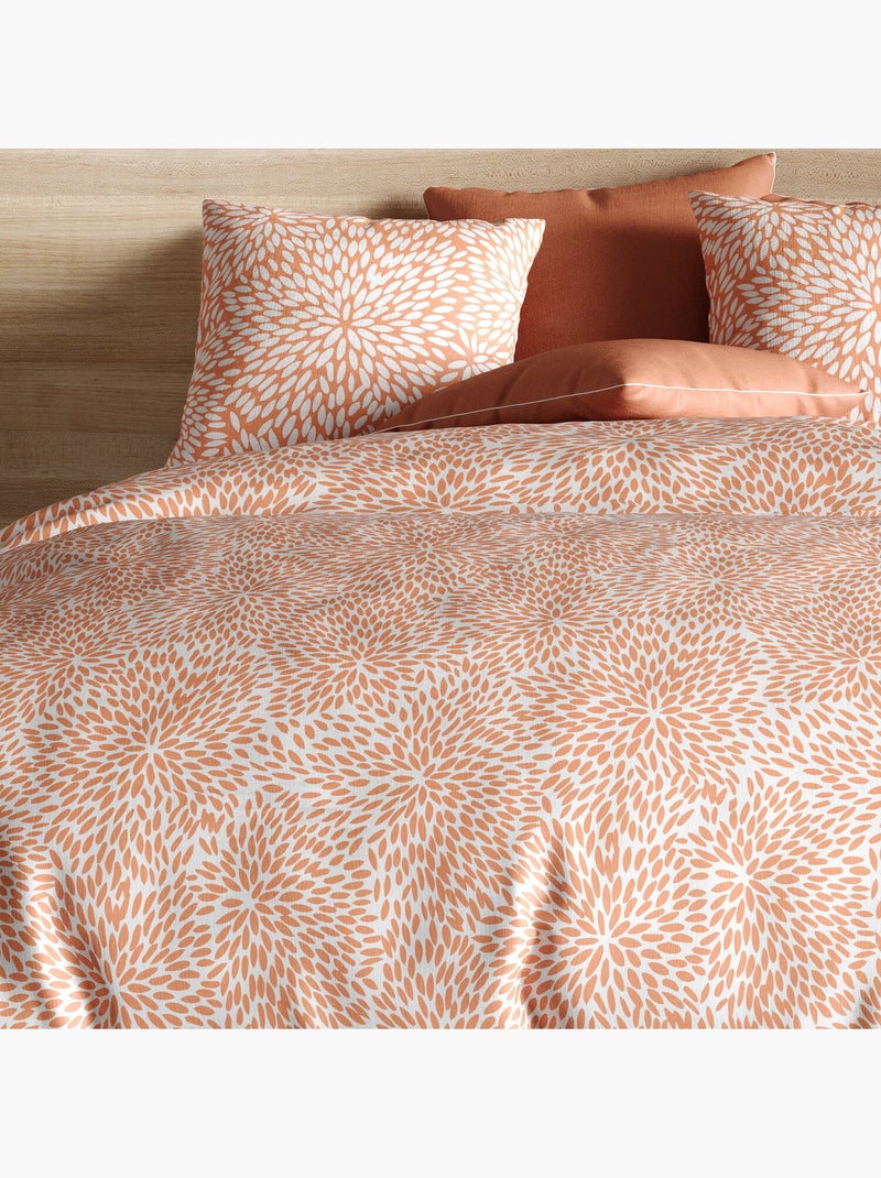 Parure housse de couette 100 % polyester lantana Multicolore - Kiabi