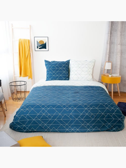 Parure housse de couette 100 % polyester list - Kiabi