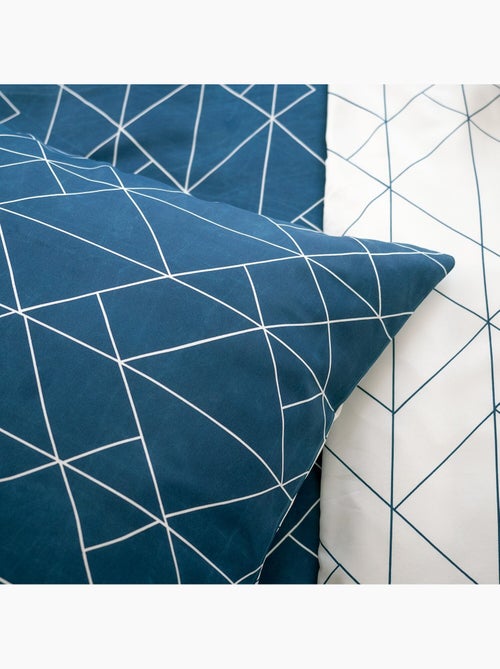 Parure housse de couette 100 % polyester list - Kiabi