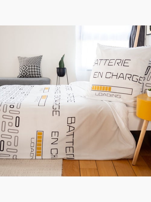 Parure housse de couette 100 % polyester loading - Kiabi
