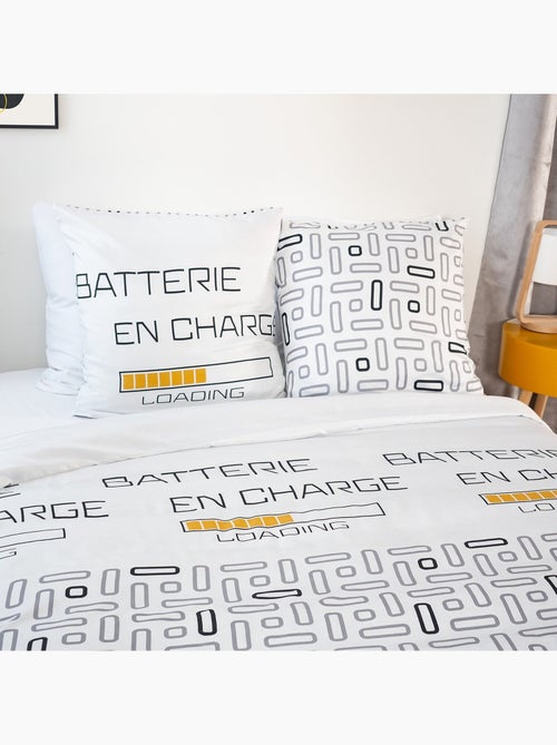 Parure housse de couette 100 % polyester loading - Kiabi