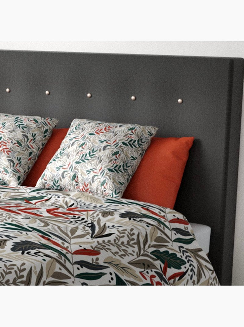 Parure housse de couette 100 % polyester luziola Vert - Kiabi