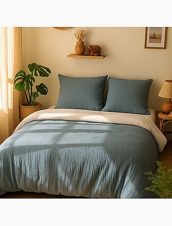 Parure housse de couette 100 % polyester maya