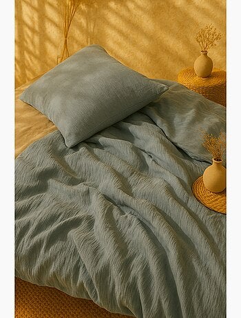 Parure housse de couette 100 % polyester maya