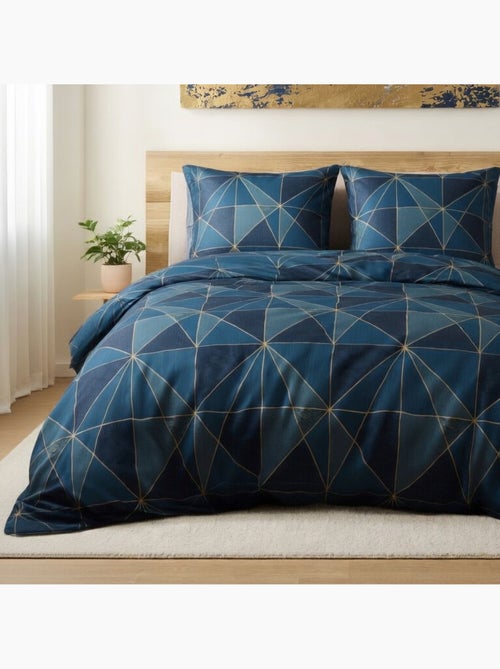 Parure housse de couette 100 % polyester motif géométrique, Kael - Kiabi