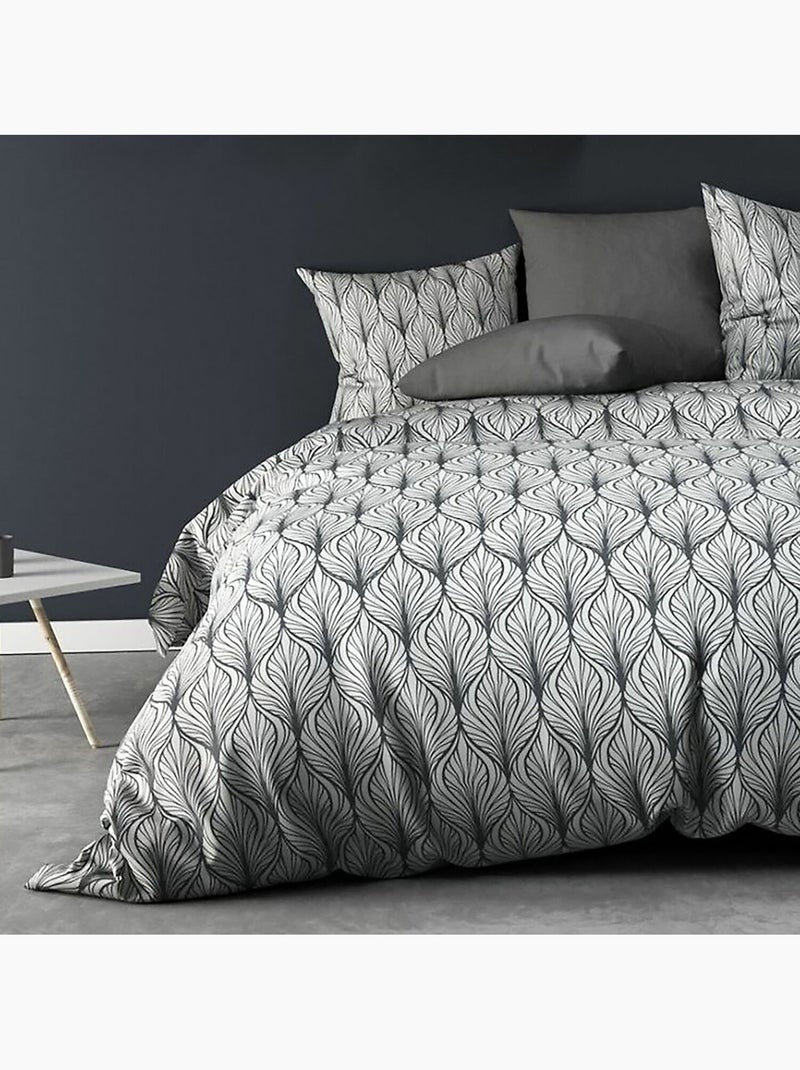 Parure housse de couette 100 % polyester mucha Gris - Kiabi