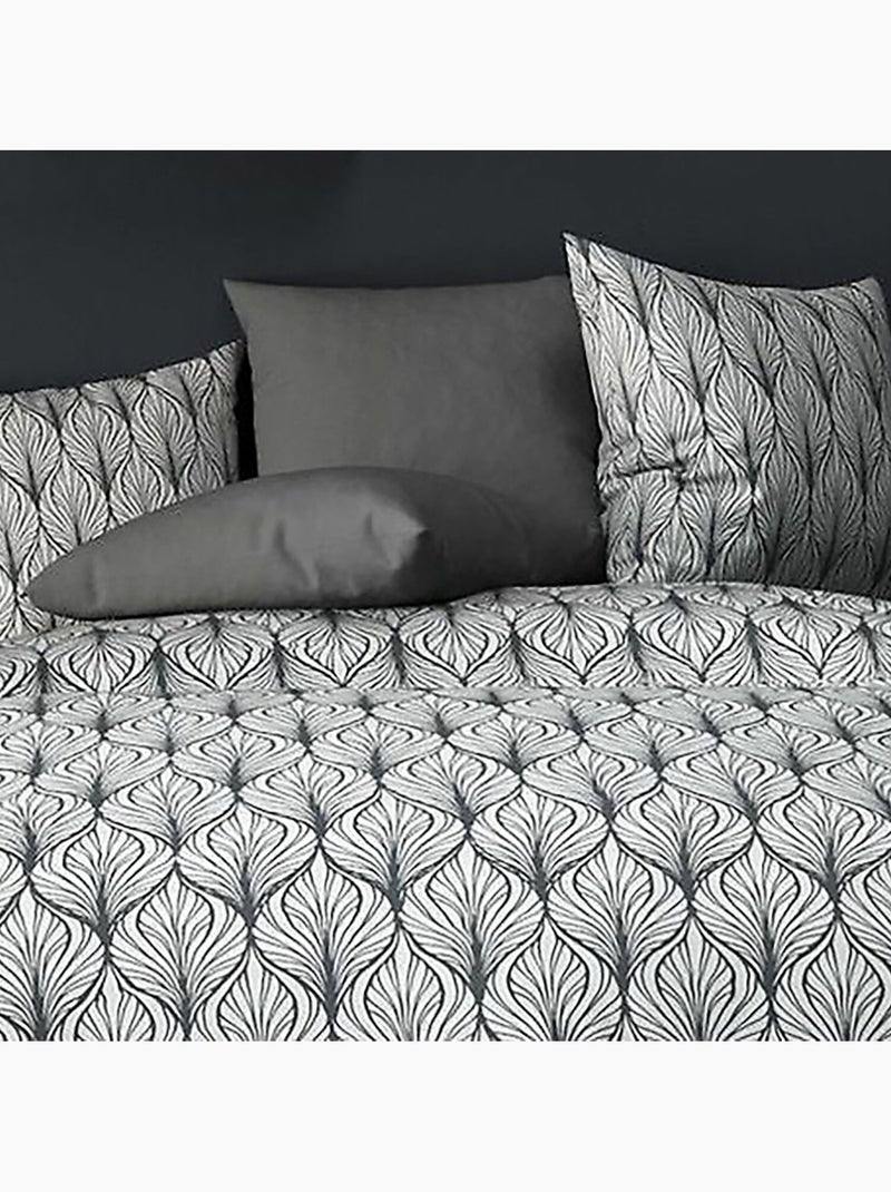 Parure housse de couette 100 % polyester mucha Gris - Kiabi