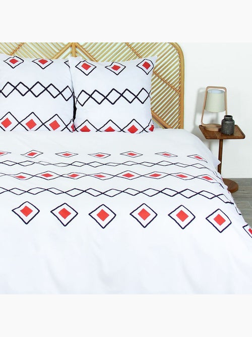 Parure housse de couette 100 % polyester zest - Kiabi