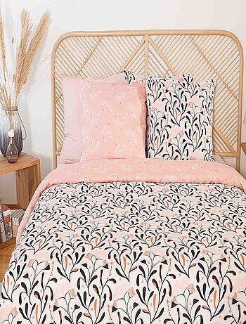 Parure housse de couette 100 % satin de coton joy