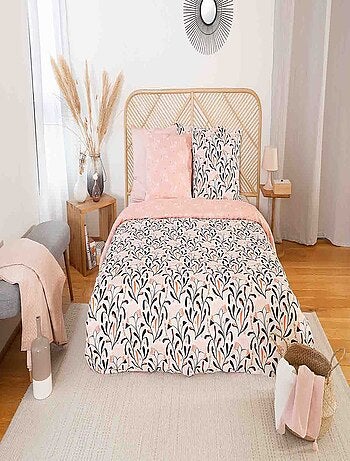 Parure housse de couette 100 % satin de coton joy