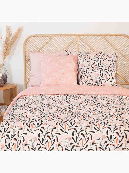 Parure housse de couette 100 % satin de coton joy - Kiabi