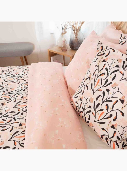 Parure housse de couette 100 % satin de coton joy - Kiabi