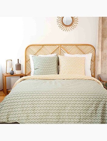 Parure housse de couette 100 % satin de coton orient