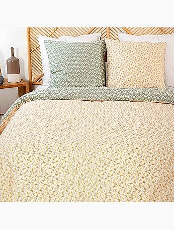 Parure housse de couette 100 % satin de coton orient