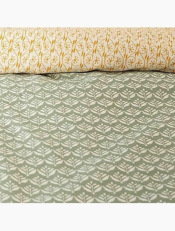 Parure housse de couette 100 % satin de coton orient