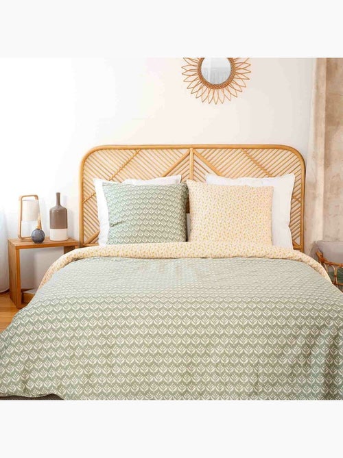 Parure housse de couette 100 % satin de coton orient - Kiabi