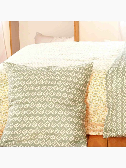 Parure housse de couette 100 % satin de coton orient - Kiabi