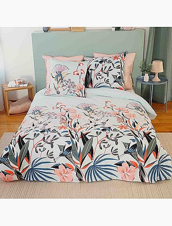 Parure housse de couette 100 % satin de coton paya