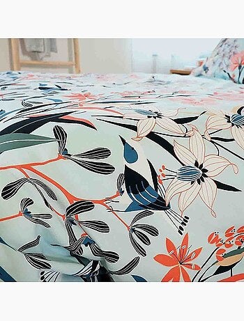 Parure housse de couette 100 % satin de coton paya