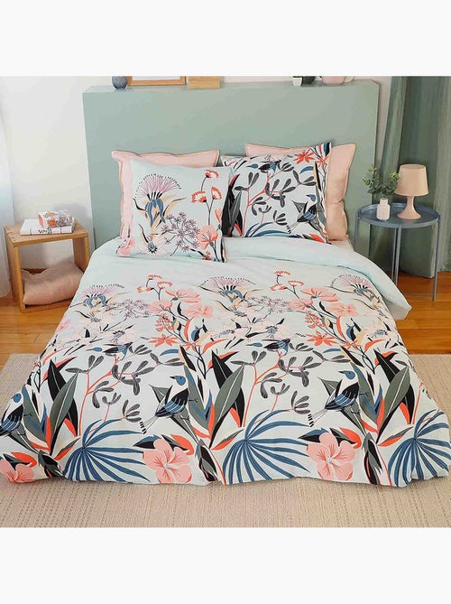 Parure housse de couette 100 % satin de coton paya - Kiabi