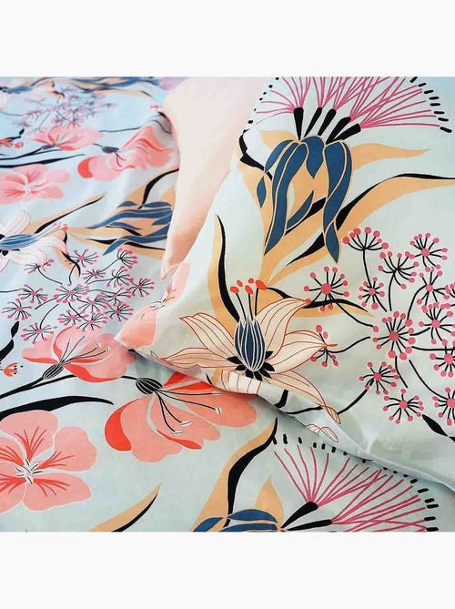 Parure housse de couette 100 % satin de coton paya - Kiabi