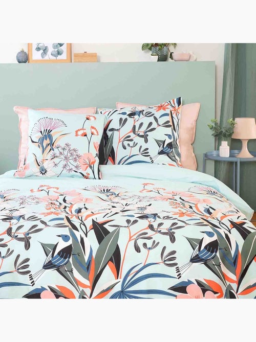 Parure housse de couette 100 % satin de coton paya - Kiabi